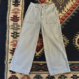 Universal Thread pinstripe stripe crop wide leg jean size 2 / 26 target pant